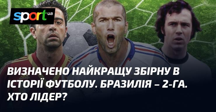Оголошено найвидатнішу футбольну команду всіх часів. На другому місці опинилася Бразилія. Хто ж займає перше місце?